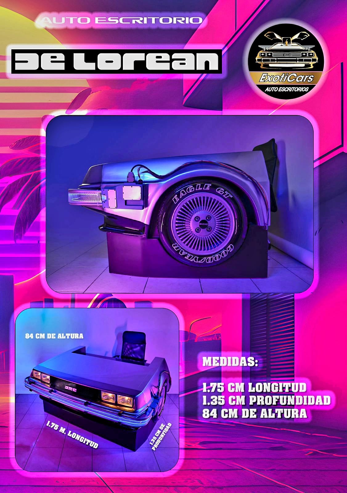 DELOREAN escritorio / Volver al Futuro