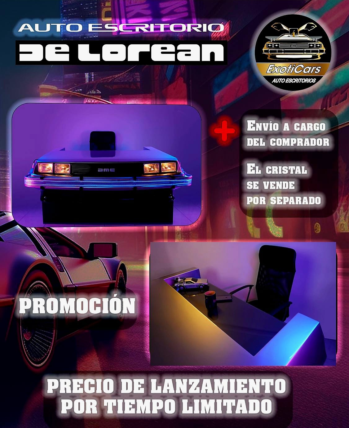 DELOREAN escritorio / Volver al Futuro