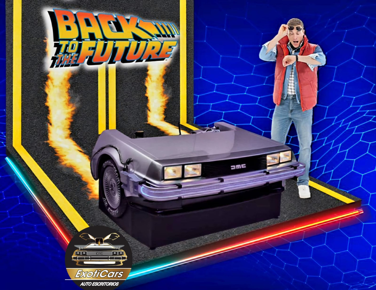 DELOREAN escritorio / Volver al Futuro