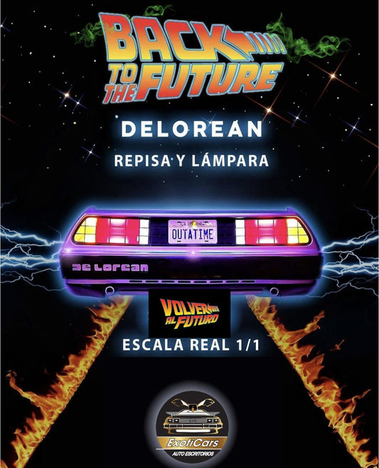 REPISA 3D DELOREAN / trasera